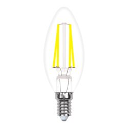 LED-C35-5W-WW-E14-CL-MB GLM10TR Лампа светодиодная. Форма свеча. прозрачная. Серия Multibright. Теплый белый свет 3000K. 100-50-10. Картон. ТМ Uniel.