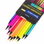 Карандаши цветные трехгранные 12цв. Brauberg Neon, черное дерево