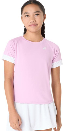 Футболка для девочки теннисная Asics Girls Tennis Short Sleeve - Розовый