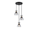 Светильник подвесной TR3408/3 BK/FGD/SM черный/золото/дымчатый E27/3 max 60W D345*1000