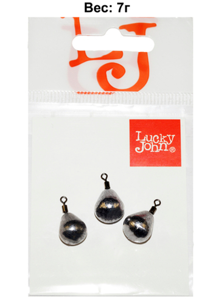 Грузa Lucky John JIG RIG 7г, уп. 3шт