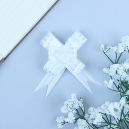 Бант - бабочка No1,8 белый