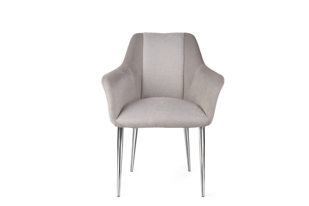 Стул обеденный Ist Casa Лючия, серый, хром