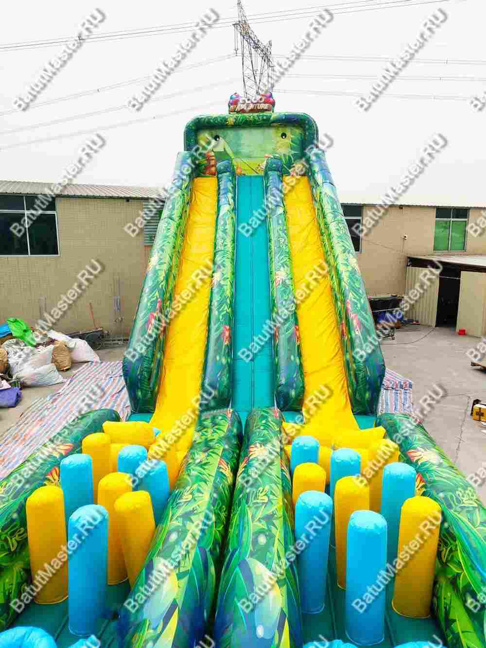 Надувная полоса препятствий "Кокосовое приключение", 25*5*8 м