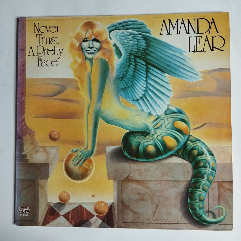 Винтажная виниловая пластинка LP Amanda Lear Never Trust A Pretty Face (France 1979)
