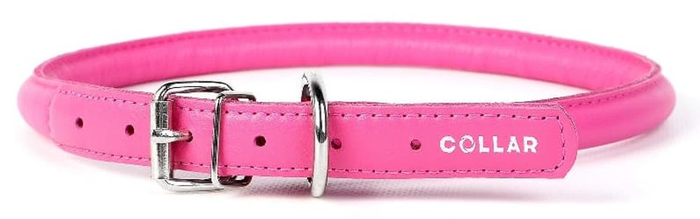 Ошейник "CoLLaR Glamour"  круглый розовый для длинношерстных собак ширина 20мм, длина 45-57см