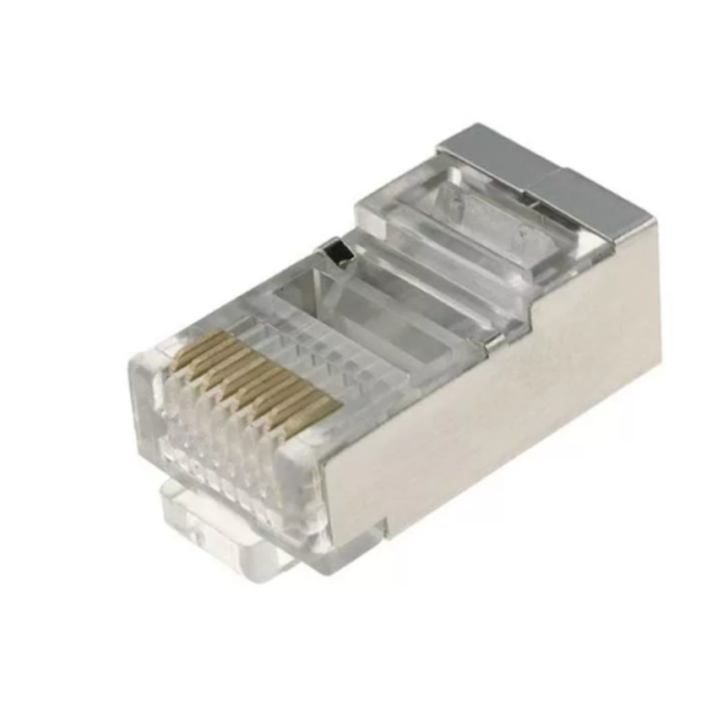 Джек ЭРА RJ-45 8P8C CAT 5e экранированный упаковка 100 шт. | Разъёмы, переходники, ТВ делители
