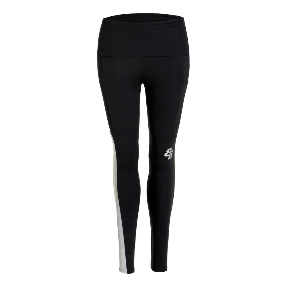 Женские теннисные брюки BB by Belen Berbel Dark Tight Women - Black, Lightgrey