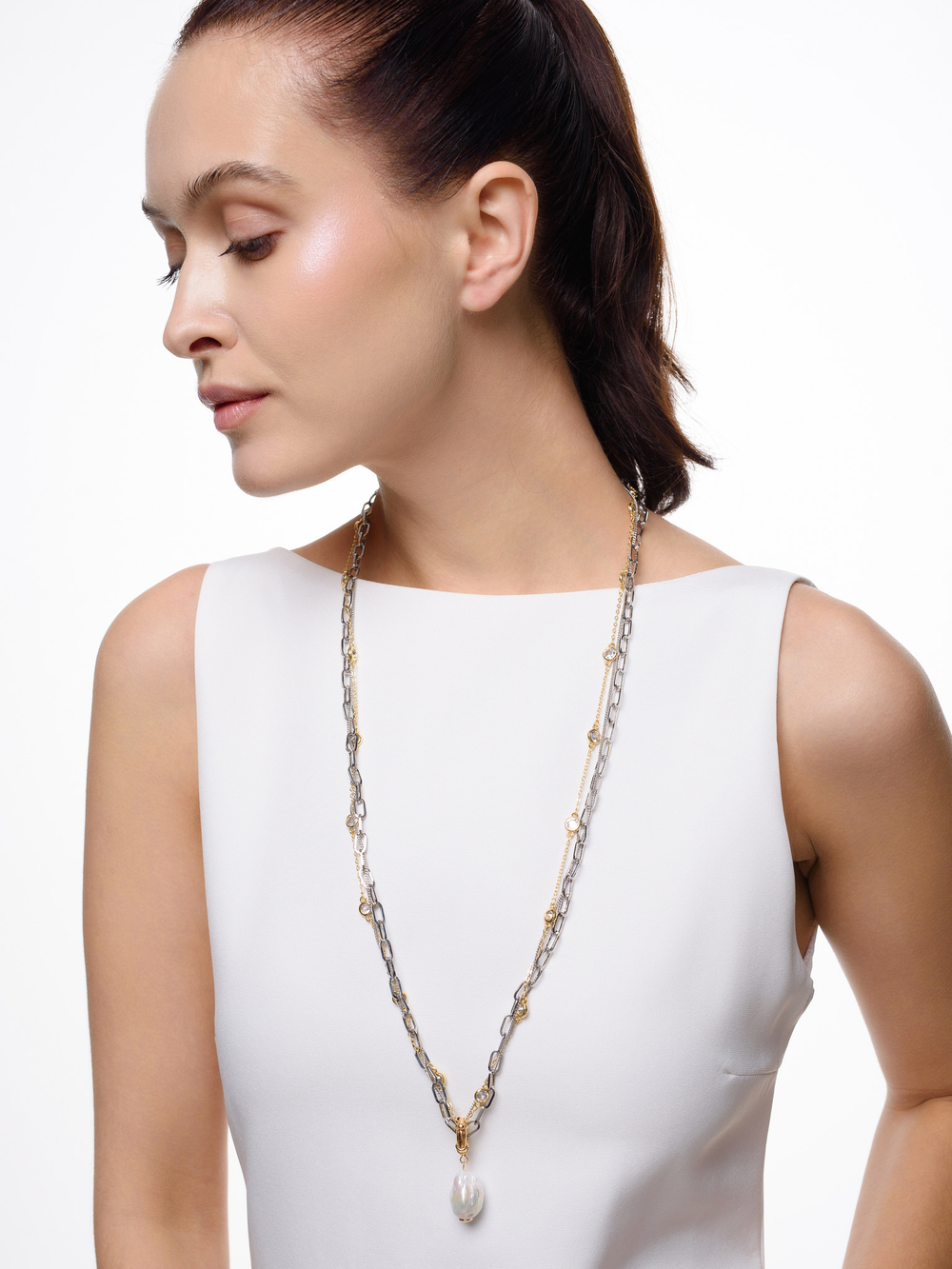 Колье "Brutal Pearl Trio"