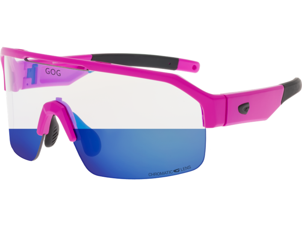 Спортивные очки GOG Thor C / Matt Neon Pink-Black / Photochromic Blue Lens