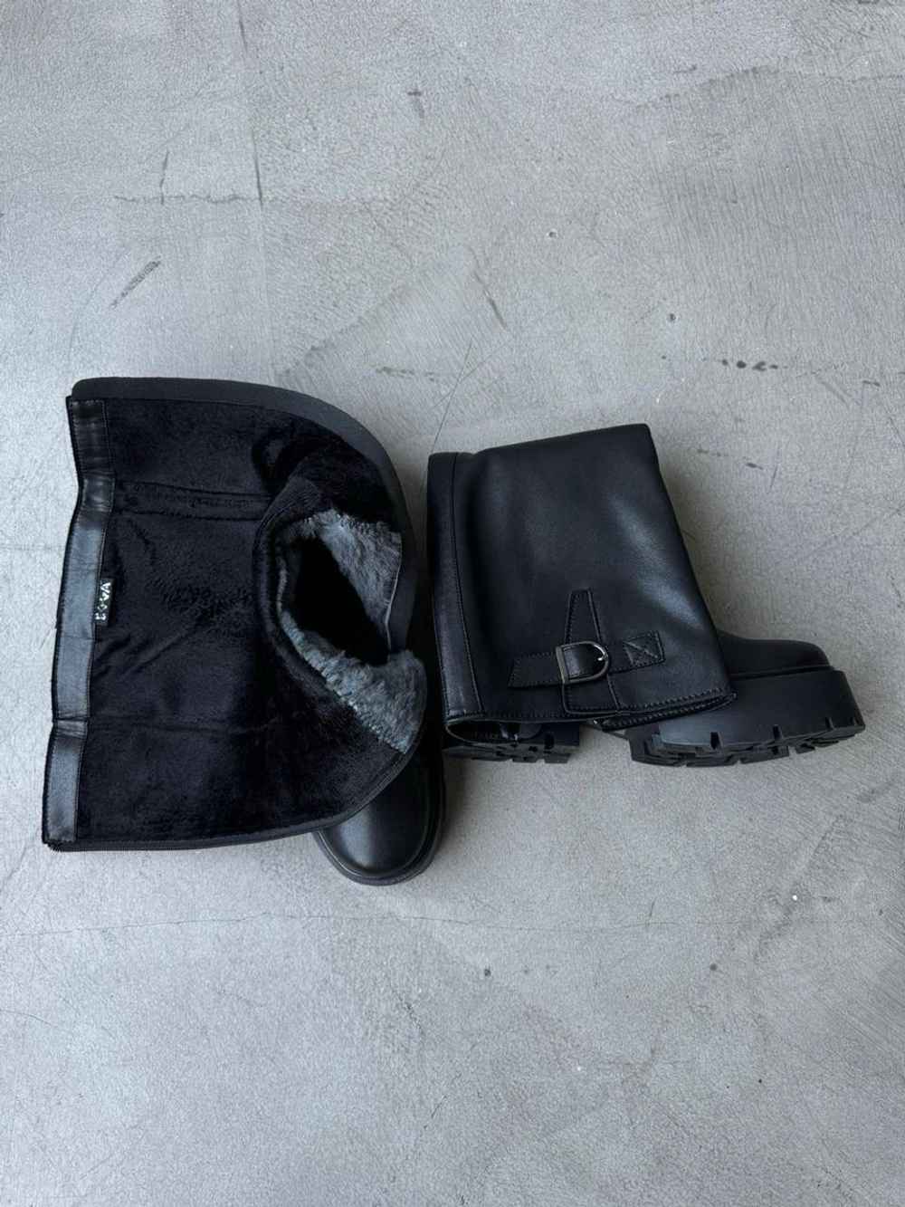 Сапоги из натуральной кожи Подклад :Натуральная шерсть