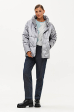 0114 Куртка женская (серо-зеленый)