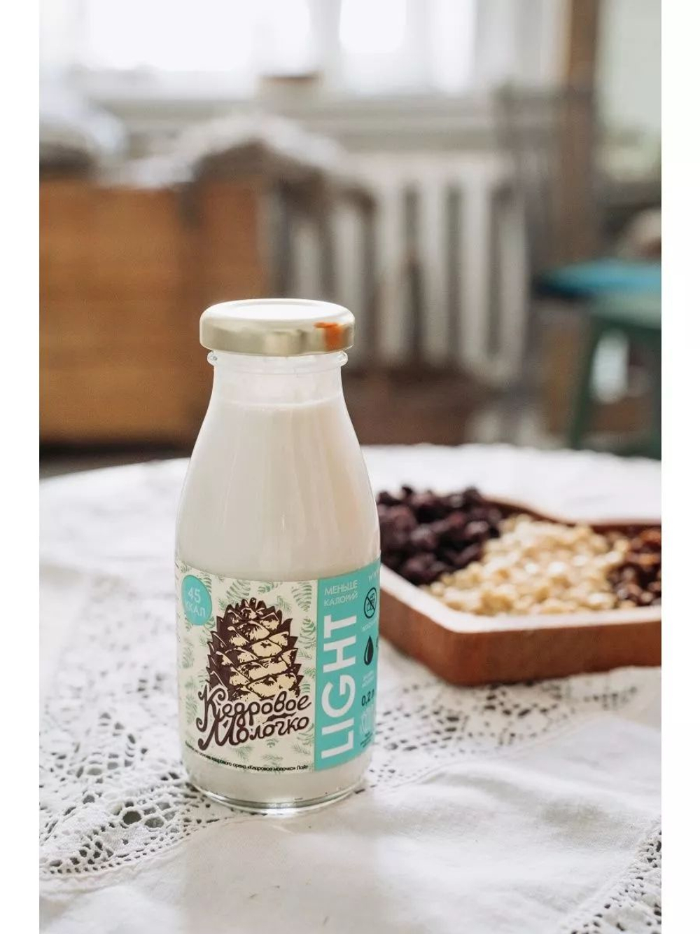 Ассорти напитков на основе кедрового ореха 4 шт по 200 мл, классическое, лайт, с кокосом и кешью, с фундуком и миндалем, молоко растительное