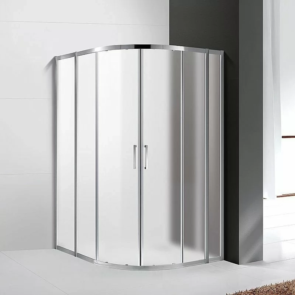 Душевой уголок Cezares Molveno 110x100 MOLVENO-RH-22-110/100-P-Cr стекло рифленое матовое/профиль хром