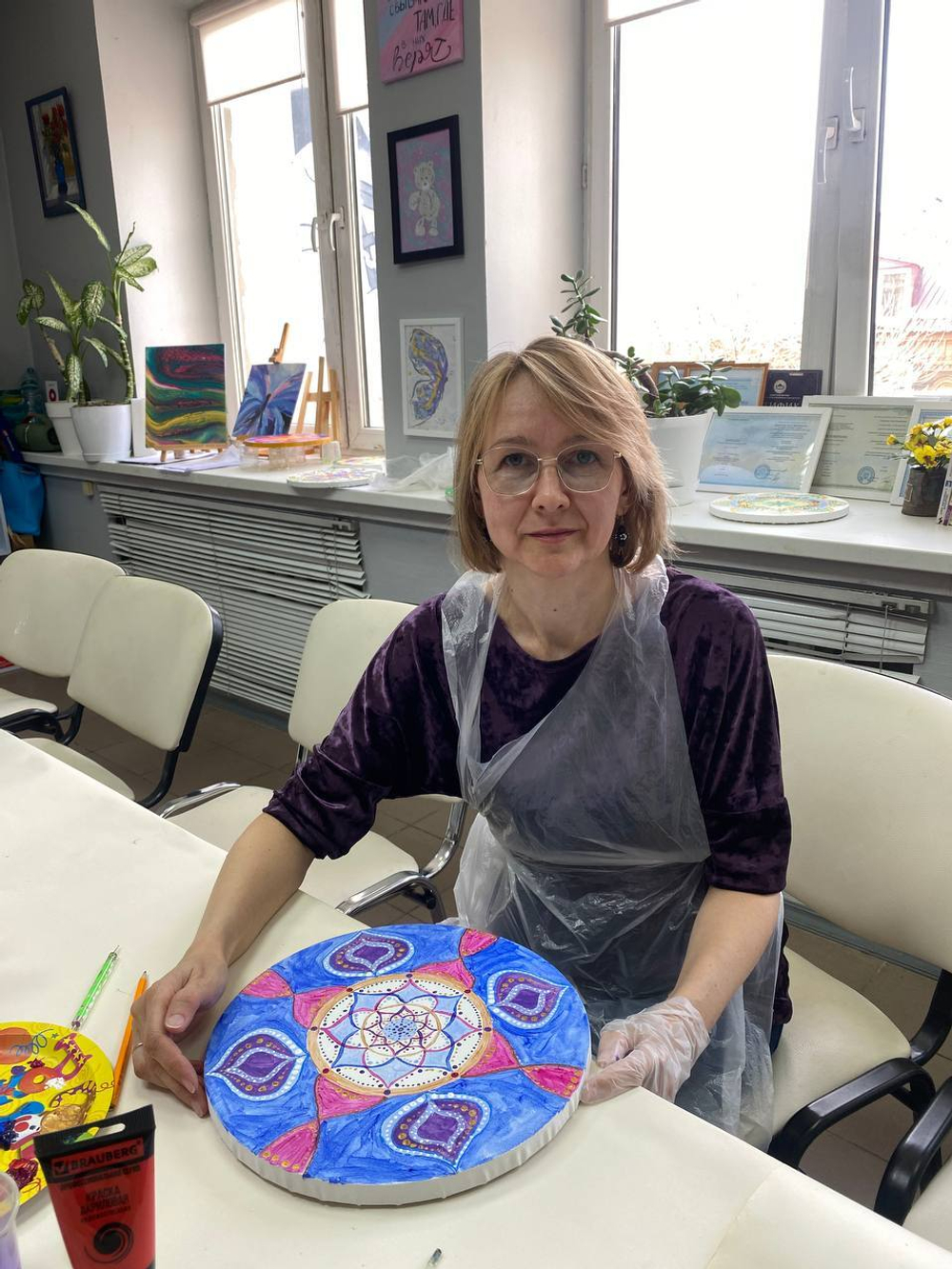 Мастер-класс "Мандала акрилом"