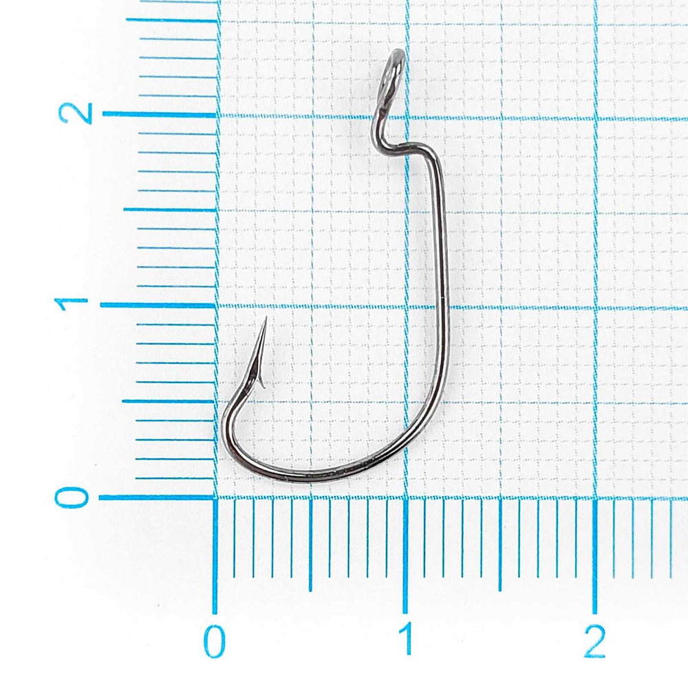 Крючок офсетный Fish Season Worm с большим ухом 3312 BN