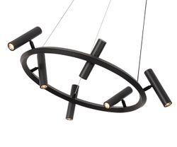 Kink Light 07613-6A,19 Люстра Верония черный Led 18w