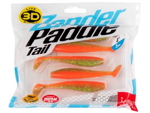 Виброхвосты LJ 3D Series ZANDER PADDLE TAIL 4.0in (10.00)/Z12 5шт.