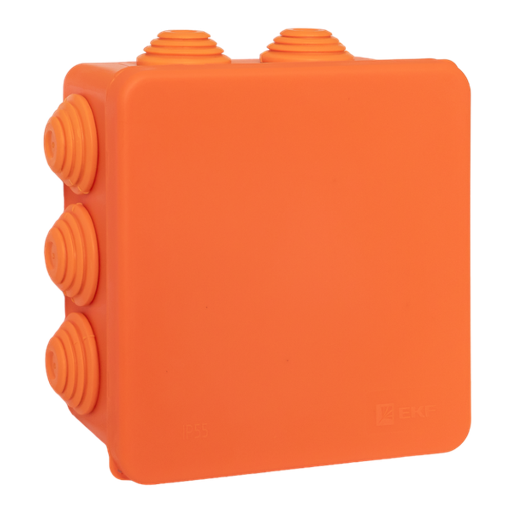 Коробка огнестойкая E45 100x100x50мм с клеммниками 6 полюсов 0,5-6мм2 IP55 HF EKF
