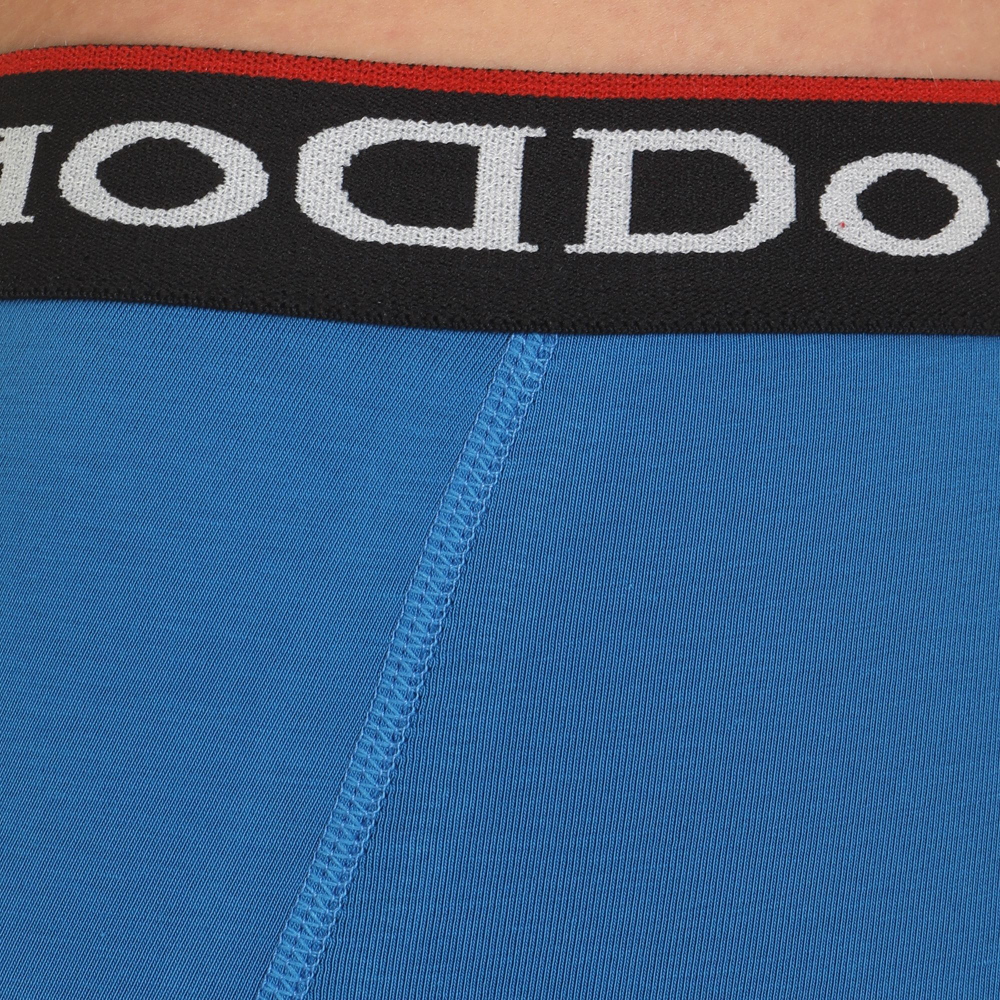 Синие мужские трусы-боксеры с пришивной брендированной резинкой (Размер: XXL) (Цвет: синий)