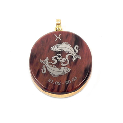 Кулон "Знак Зодиака" обсидиан