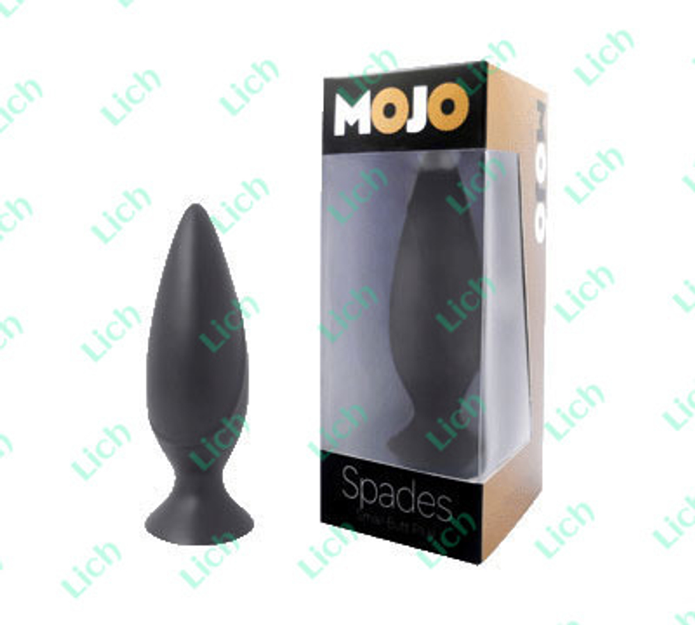 Черная анальная пробка Mojo, 12 см