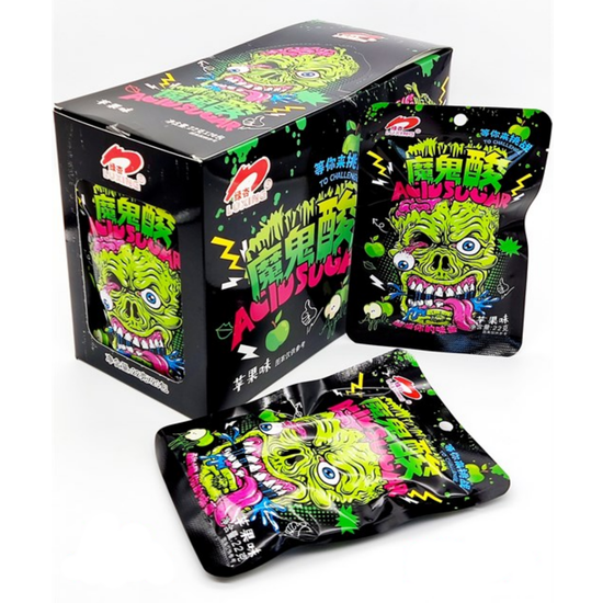 Конфеты кислые Luxing Зомби Яблоко, 22 гр (Китай)