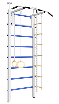 Шведская стенка Sv Sport враспор (Турник стандарт/Канат/Kольца/Лестница)