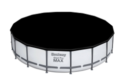 Каркасный бассейн Bestway 549х122 см + фильтр-насос 5678 л/ч, тент, лестница (56462 BW)
