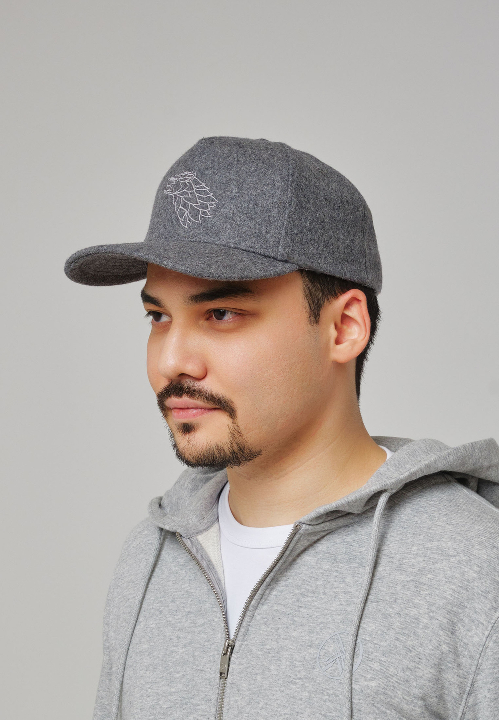 Кепка шерсть KOK BORI GREY