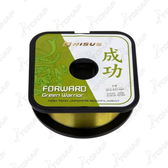 Леска FORWARD Green Warrior 0,437mm/100m Nylon (N-FGW-0437-100) Nisus