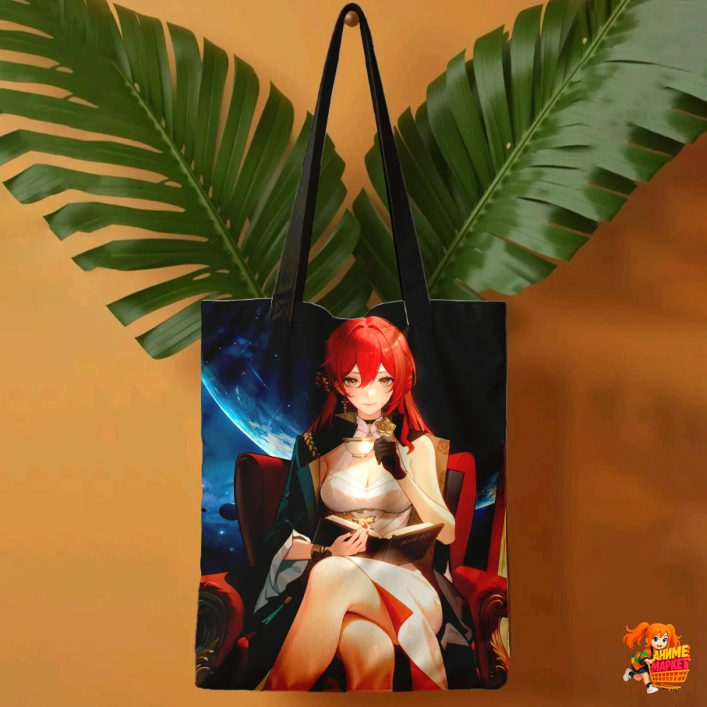 Сумка шоппер с принтом Honkai Star Rail