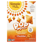 Simple Mills, Pop Mmms, запеченные крекеры, со вкусом чеддера, 113 г (4 унции)