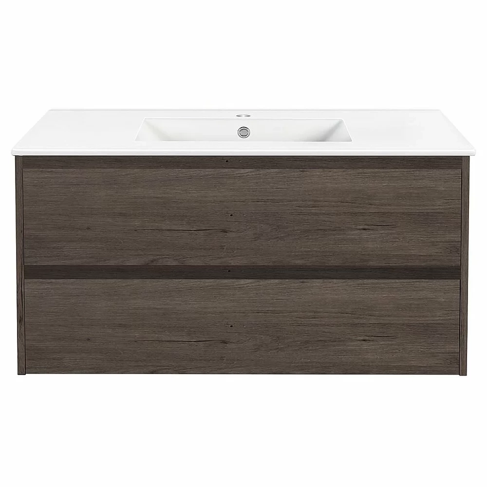 Тумба с раковиной Vincea Gio 100 R.Oak