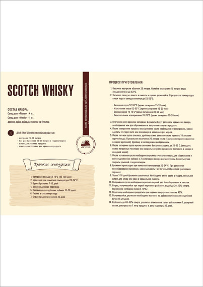 Зерновой набор для виски "Scotch Whisky"