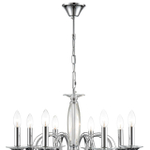 8032/8 CLASSI LN26 084 хром, металл/хрусталь Люстра подвесная Е14 8*40W 220V LAOKA