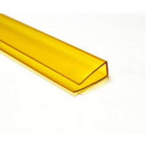 Профиль UP (торцевой) PolyPlast, 2,1м (толщина 6 мм) желтый