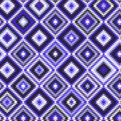 Синие индейские ромбы