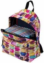 Рюкзак BRAUBERG, универсальный, сити-формат, разноцветный, Сладости, 20 литров, 41х32х14 см, 225370