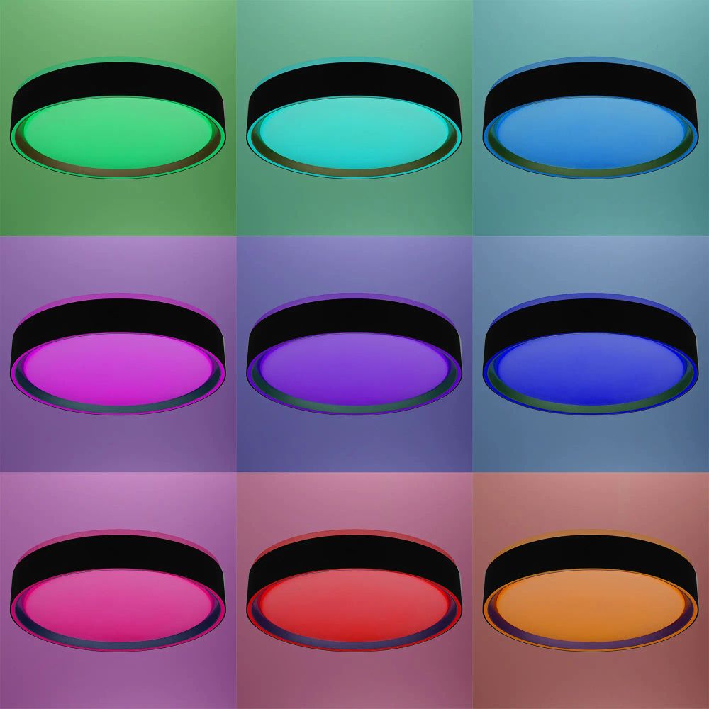 Citilux BOSS CL751251G LED RGB Светильник с пультом Чёрный с Золотом