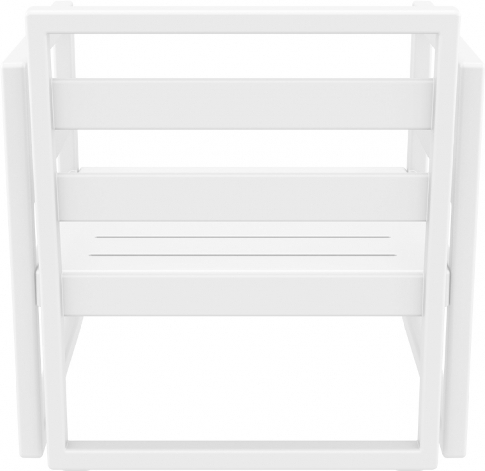 Кресло пластиковое Siesta Contract Mykonos, белый, бежевый