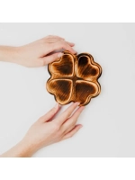 Деревянная менажница "Клевер" из кедра