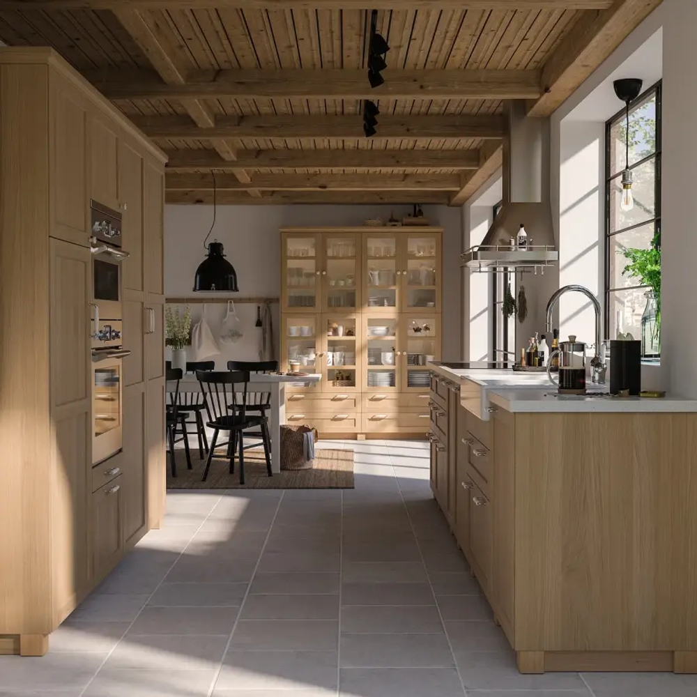 Декоративная панель - FORSBACKA IKEA/ ФОРСБАКА ИКЕА,  240х62 см, под беленый дуб