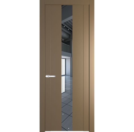 Межкомнатная дверь эмаль Profil Doors 1.9P перламутр золото зеркало