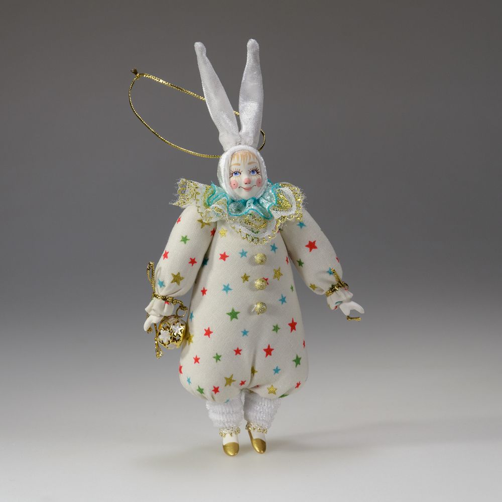 Ёлочная игрушка Зайка с аксессуаром