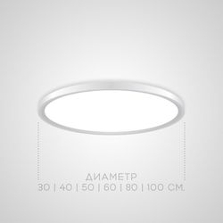 Потолочный Светильник Extraslim D100 Black By Imperiumloft