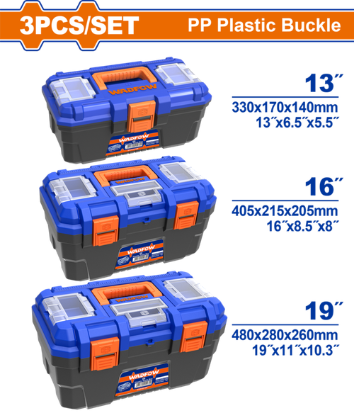 Набор ящиков для инструмента 3 шт (4) WADFOW WTB2103