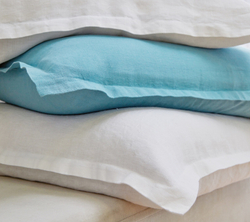 Постельное белье 2 спальное евро Blanc des Vosges Luxor Celadon голубое