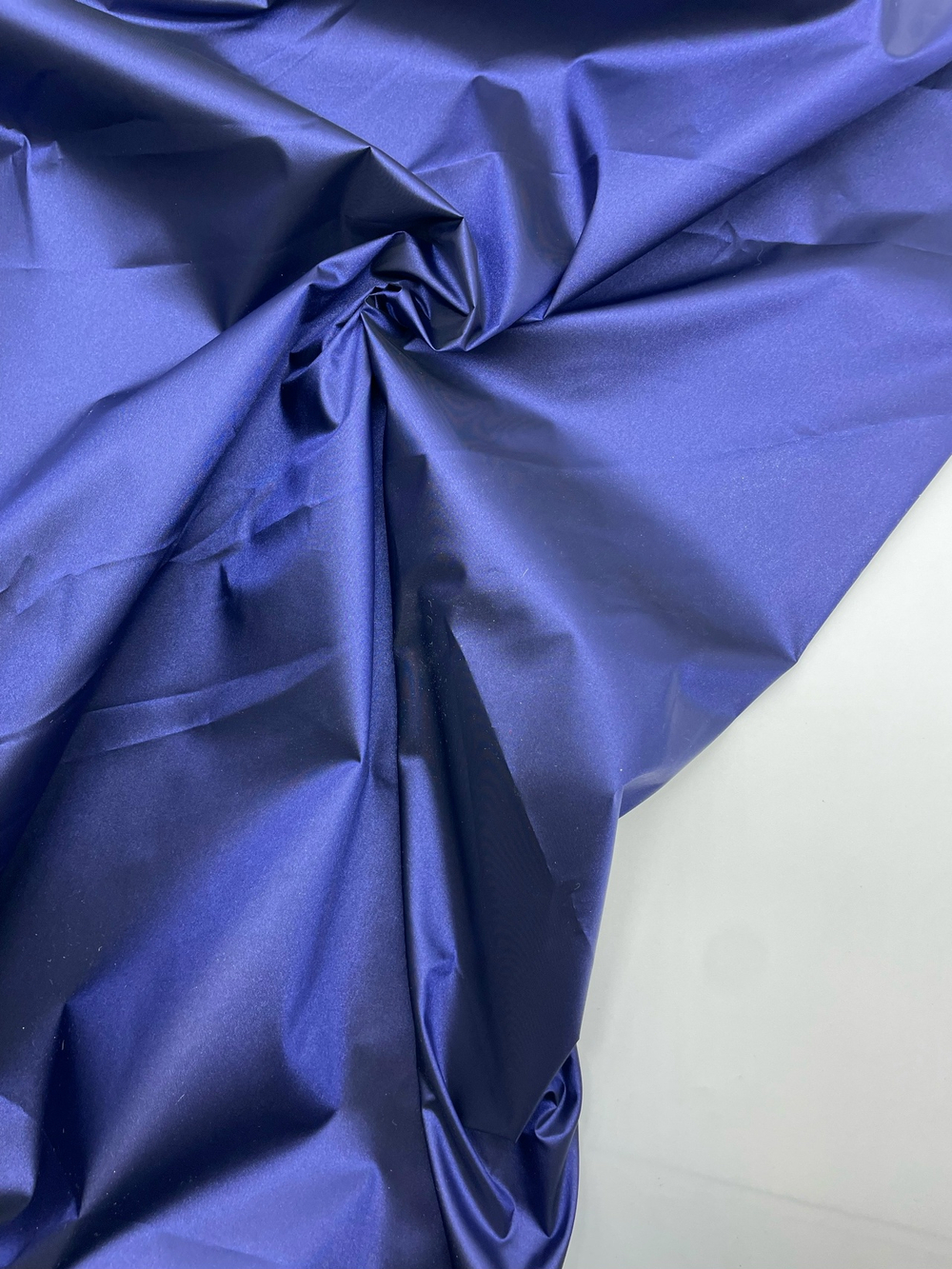 Курточная ткань синий перламутр