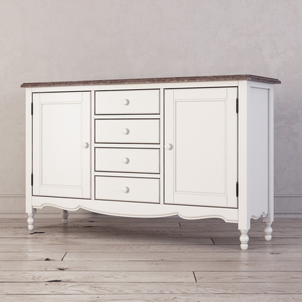 Буфет двухстворчатый с 4-я ящиками Leblanc